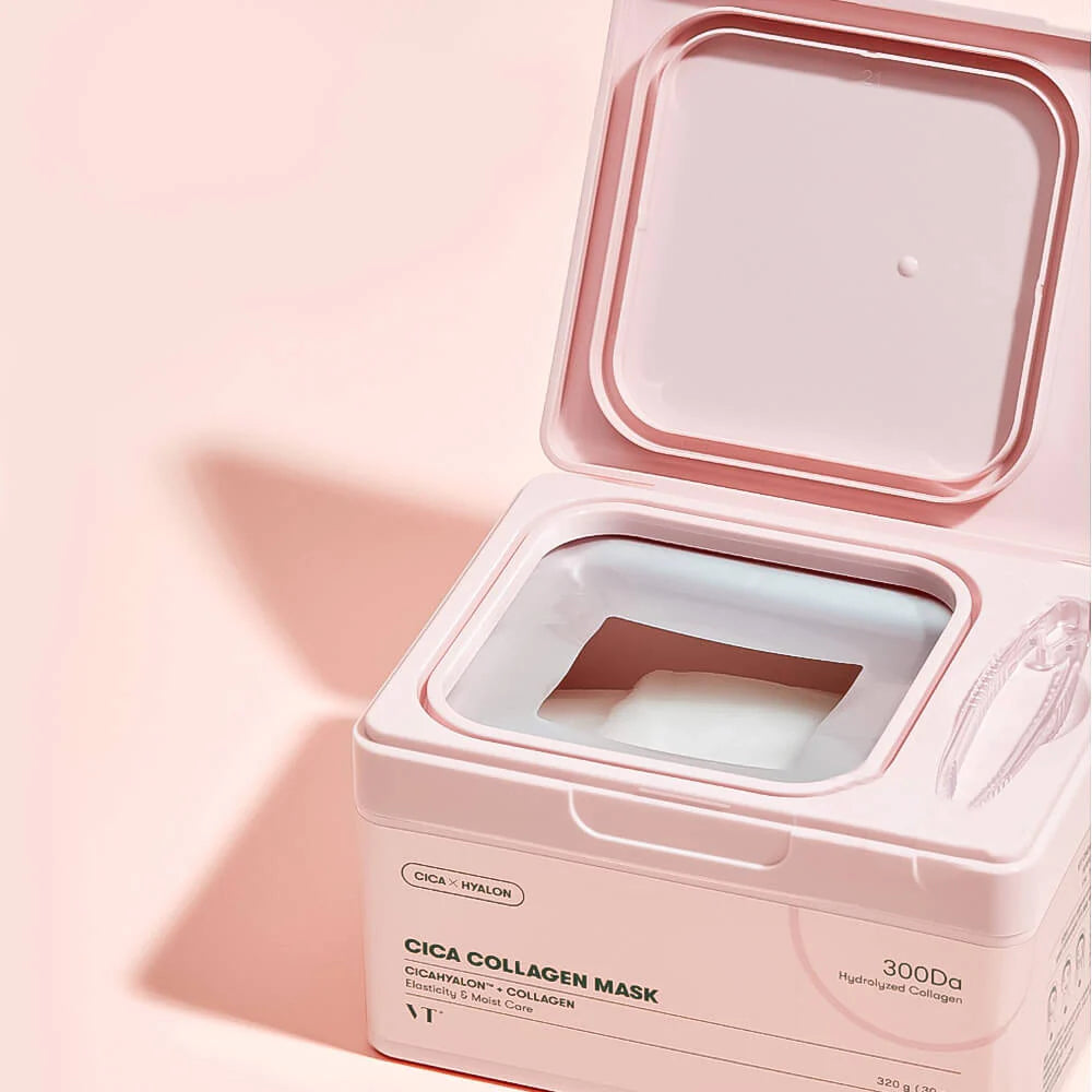 Vt Cosmetics Cica Collagen Mask 30 Τμχ Μάσκες Σύσφιξης Φύλλο